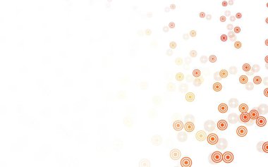 Dairesel açık kırmızı vektör şablonu. Doğa tarzında renkli baloncuklu soyut illüstrasyon. Marka kitabınız için yeni şablon.