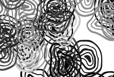 Light Gray vector background with bent lines. Creative illustration in halftone style with gradient. Pattern for your business design.