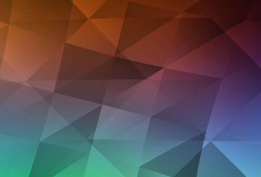 Light Green, Red vector abstract mosaic background. Creative geometric illustration in Origami style with gradient. A completely new design for your leaflet.