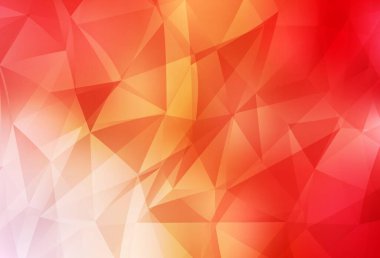 Açık kırmızı, sarı vektör düşük polyester arka plan. Origami tarzında gradyan ile geometrik çizim. Web siteniz için yeni bir doku.