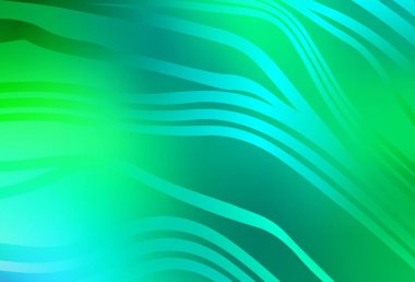 Light Green vector background with lines. Smart illustration in abstract style with gradient lines. Background for cell phone screens.