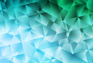 Light Green vector shining triangular layout. Colorful abstract illustration with triangles. Polygonal design for your web site.