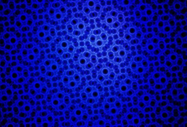 Dark BLUE vector background with spots. Illustration with set of shining colorful abstract circles. Design for your business advert.