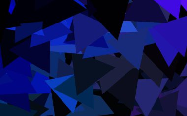 Dark Pink, Blue vector pattern with polygonal style. Illustration with set of colorful triangles. Pattern for booklets, leaflets