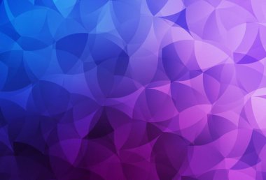 Açık pembe, kaotik şekilli mavi vektör şablonu. Renkli rastgele şekillerle modern soyut illüstrasyon. Duvar kağıtları için zarif tasarım.