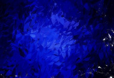 Soyut şekilli koyu mavi vektör dokusu. Rastgele şekillerle soyut tarzda dekoratif tasarım. İşiniz için en iyi akıllı tasarım.