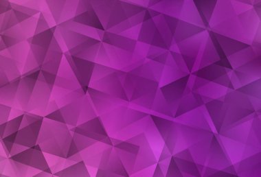Light Pink vector polygonal template. Polygonal abstract illustration with gradient. Triangular pattern for your design.