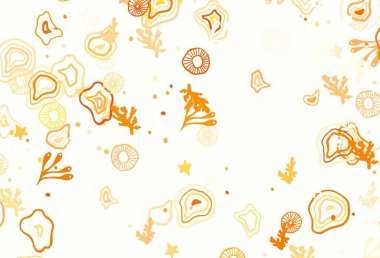 Soyut biçimlerde açık kahverengi vektör dokusu. Modern tarzda değişen renkli kaotik formlar. Web siteniz için basit tasarım.