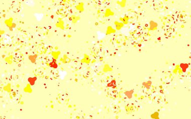 Açık yeşil, soyut şekilli sarı vektör dokusu. Soyut gradyan şekilli basit renkli çizimler. İşiniz için en iyi akıllı tasarım.