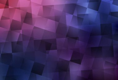 Dark Purple vector backdrop with rhombus. Decorative design in abstract style with rectangles. Pattern can be used for websites.