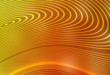 Eğri çizgileri olan hafif turuncu vektör arkaplanı. Eğilimli soyut bir çizim. İşiniz için en iyi tasarım.