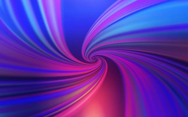 Açık mavi, kıvrımlı çizgileri olan kırmızı vektör şablonu. Yaratıcı illüstrasyon, yarım tonlu ve eğimli. Tasarımınız için tamamen yeni bir şablon.