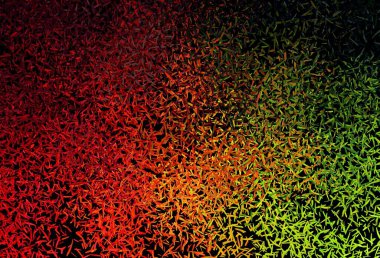 Koyu yeşil, kırmızı vektör arkaplan ve düz çizgiler. Renkli çubuklarla, soyut çizimler. İş ilanınız için akıllı tasarım.