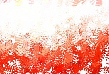 Light Red vector natural backdrop with leaves. New colorful illustration in doodle style with leaves. Elegant pattern for your brand book.