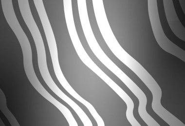 Bükülmüş çizgileri olan açık gri vektör şablonu. Kavisli çizgilerden oluşan parlak bir illüstrasyon. İş tasarımınız için şablon.