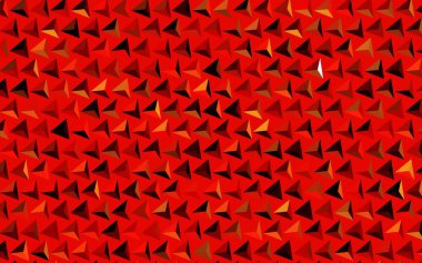 Dark Red, Yellow vector backdrop with lines, triangles. Triangles on abstract background with colorful gradient. Modern template for landing page.