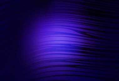Dark Purple vector texture with bent lines. Colorful gradient illustration in simple style with lines. Pattern for your business design.