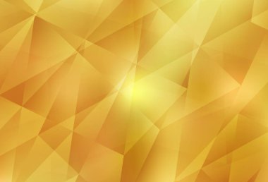 Koyu sarı vektör soyut mozaik zemin. Çokgen tarzda tamamen yeni bir renk çizimi. Arkaplanlarınız için desenli desen.