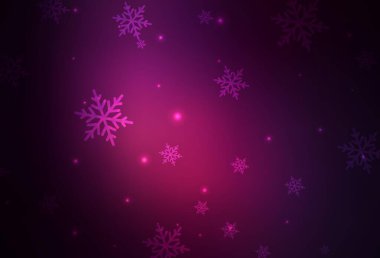 Koyu pembe vektör düzeni yeni yıl tarzında. Noel tarzında renkli bir tasarım ve eğilim. Harfler ve tipografi için şablon.