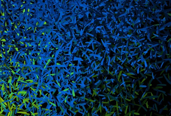 Темно Синий Зеленый Векторный Фон Резкими Полосами Красочная Сияющая Иллюстрация — стоковый вектор