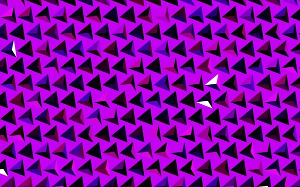 三角形の濃い紫色のベクトルレイアウト カラフルな三角形のセットでイラスト 携帯電話の背景 — ストックベクタ
