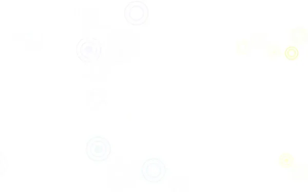 浅蓝色 黄色矢量纹理与圆盘 采用带气泡的抽象风格的模糊装饰设计 招贴画设计 网站横幅设计 — 图库矢量图片