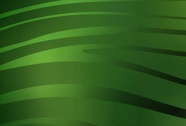 Temně Zelená Vektorová Šablona Zakřivenými Čarami Zcela Nová Barevná Ilustrace — Stockový vektor