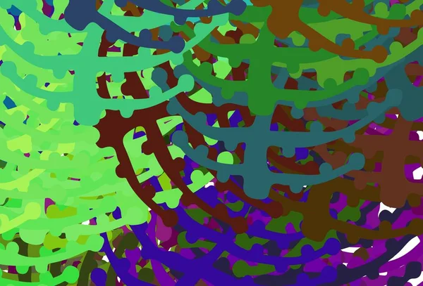 Licht Multicolor Vector Textuur Met Abstracte Vormen Illustratie Met Kleurrijke — Stockvector