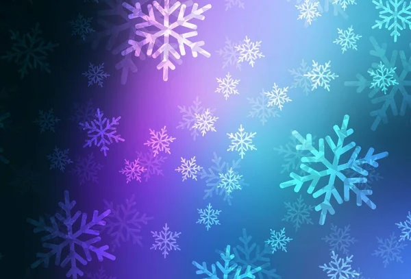 Dunkelrosa Blaues Vektorlayout Silvesterstil Eine Kluge Illustration Mit Weihnachtlichen Elementen — Stockvektor