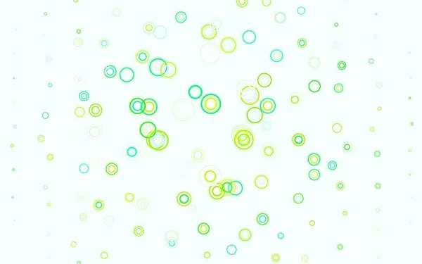 Azul Claro Verde Vector Telón Fondo Con Puntos Ilustración Abstracta — Vector de stock