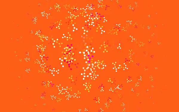 Sfondo Vettoriale Arancione Chiaro Con Dati Intelligenza Artificiale Illustrazione Colorata — Vettoriale Stock