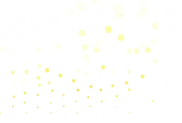 浅绿色 黄色矢量背景点 图解与一组闪亮的彩色抽象圈 美丽网站的模式 — 图库矢量图片