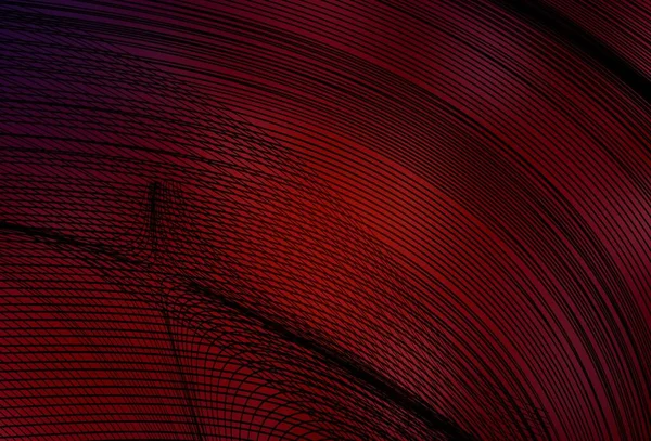 Temně Červená Vektorová Šablona Ohnutými Čarami Kreativní Ilustrace Polotónovém Stylu — Stockový vektor