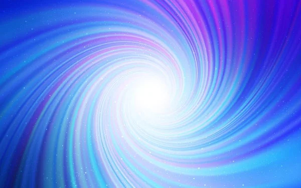 Ljusrosa Blå Vektor Layout Med Kosmiska Stjärnor Rymdstjärnor Suddig Abstrakt — Stock vektor