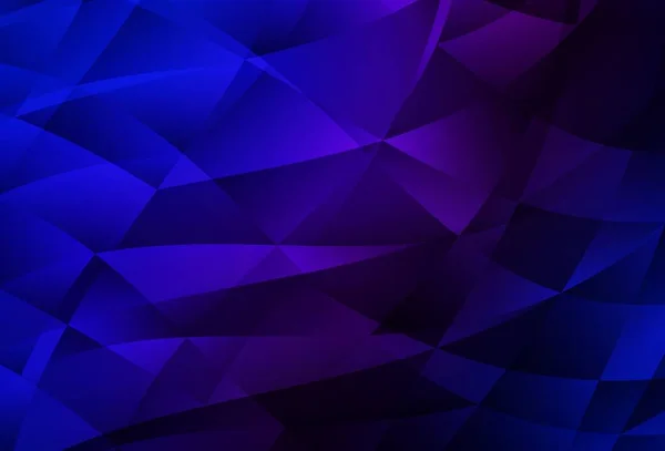 ダークピンク ブルーベクトル多角形のパターン 三角形でカラフルなイラストを輝く 携帯電話の背景のテンプレート — ストックベクタ