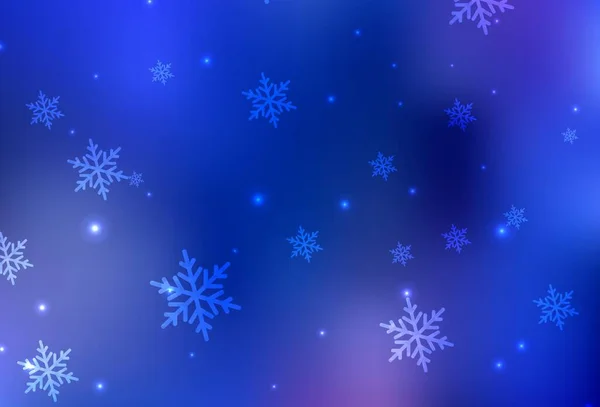 Fondo Vectorial Light Blue Estilo Xmas Ilustración Colorida Con Símbolos — Vector de stock