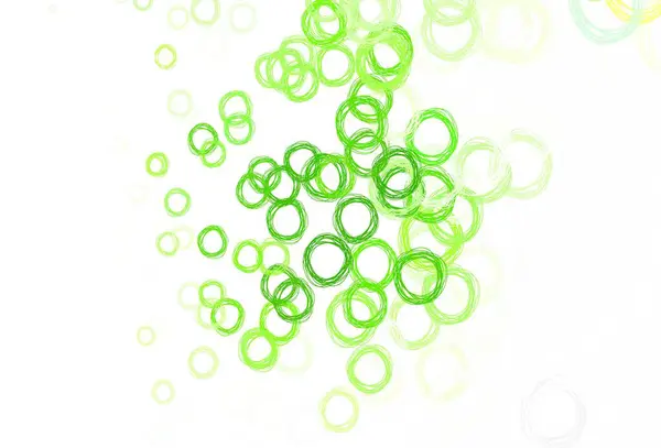 Mise Page Vectorielle Vert Clair Avec Des Formes Circulaires Design — Image vectorielle