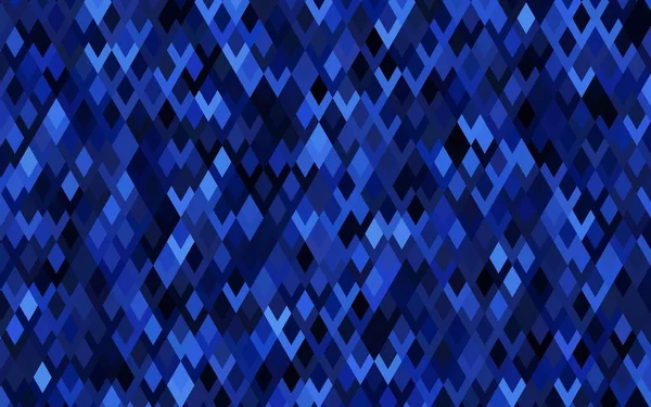 Dark Blue Vector Blurry Rectangular Background Geometric Background Square Style — Stock Vector
