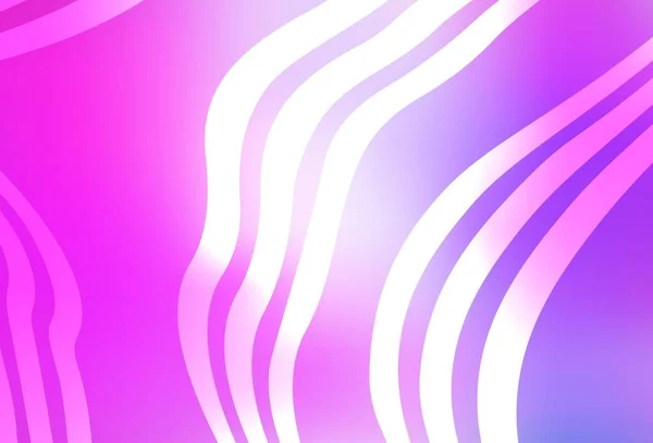 ライトパープル ピンクのベクトルの背景に心配の線があります 曲線的なスタイルで新しいカラフルなイラストをブランド ポスター バナーのビジネスデザイン — ストックベクタ