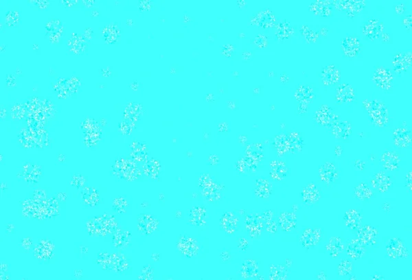 Light Blue Vector Abstract Pattern Leaves Brand New Colored Illustration — 图库矢量图片