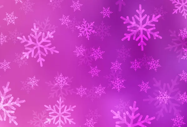 Hellrosafarbenes Vektorlayout Silvesterstil Eine Kluge Illustration Mit Weihnachtlichen Elementen Muster — Stockvektor