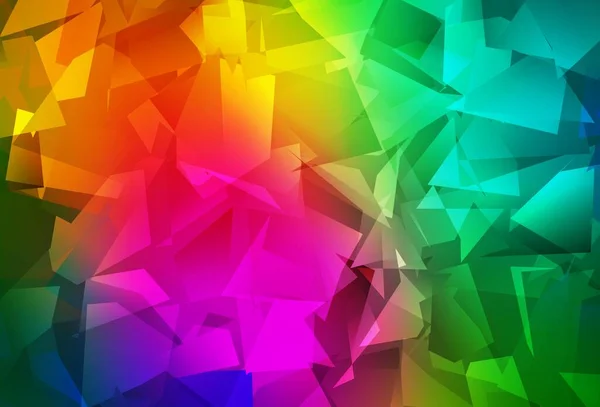 Modello Mosaico Astratto Vettoriale Multicolore Scuro Illustrazione Astratta Glitter Con — Vettoriale Stock
