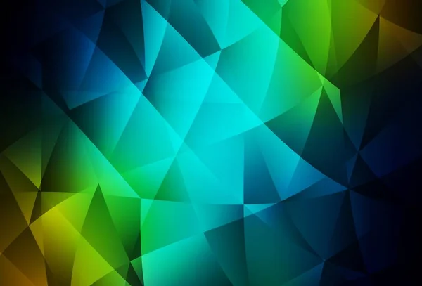 Темно Синий Желтый Вектор Низкая Раскладка Полюсов Треугольный Геометрический Образец — стоковый вектор