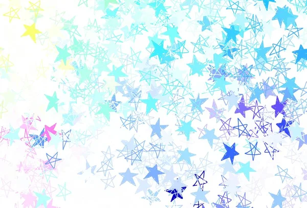 Luz Textura Vectorial Multicolor Con Hermosas Estrellas Ilustración Abstracta Brillante — Archivo Imágenes Vectoriales