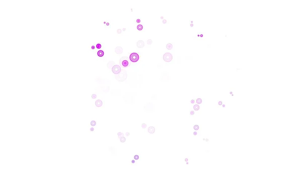 Light Purple Pink Vector Pattern Spheres Beautiful Colored Illustration Blurred — 스톡 벡터