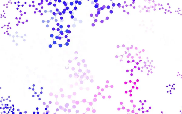 Light Pink Blue Vector Backdrop Artificial Intelligence Data Shining Illustration — Vettoriale Stock