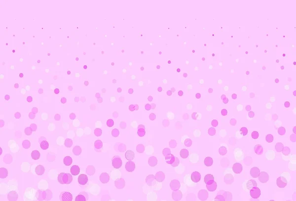Patrón Vectorial Rosa Claro Con Esferas Ilustración Abstracta Con Burbujas — Archivo Imágenes Vectoriales