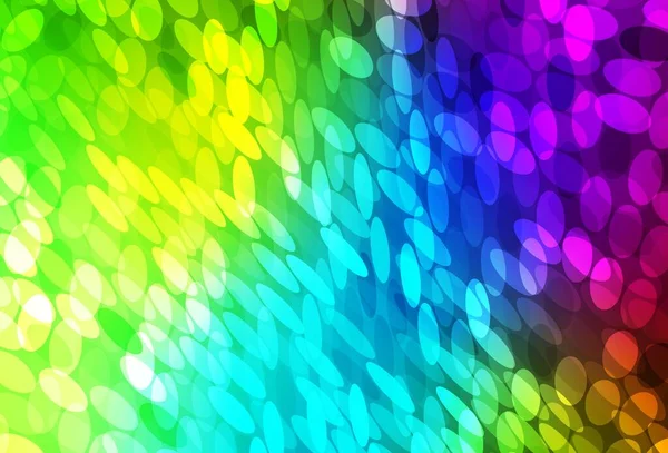 Dark Multicolor Vector Backdrop Dots Modern Abstract Illustration Colorful Water — Stock Vector