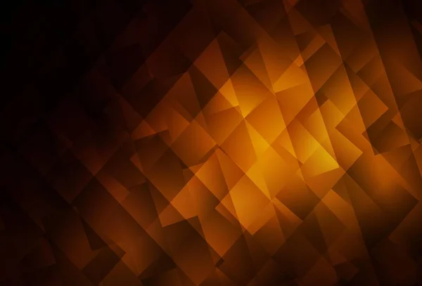 Donker Oranje Vector Achtergrond Met Ruit Decoratief Design Abstracte Stijl — Stockvector