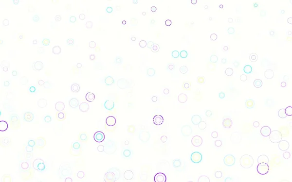 Светлый Многоцветный Векторный Фон Пузырями Абстрактная Иллюстрация Цветными Пузырями Стиле — стоковый вектор